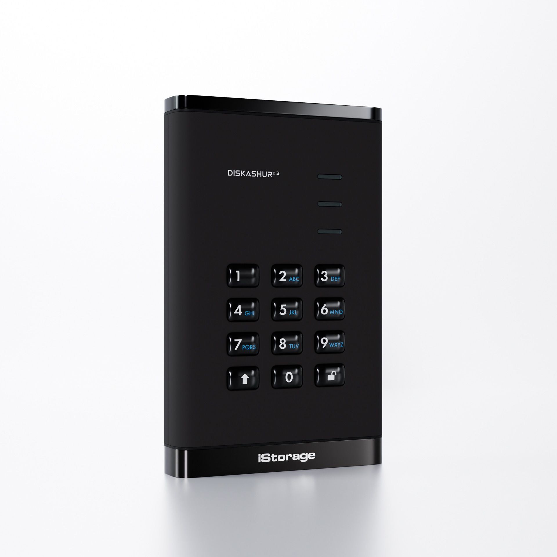iStorage diskAshur³ HDD-Hardware Encrypted-Pinpad-5TB-TAA