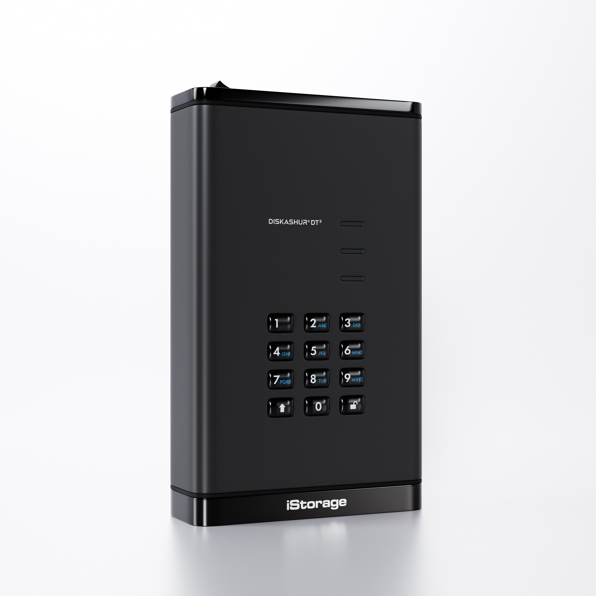 iStorage diskAshur DT³ FIPS-140-3 (PENDING) Encrypted HDD-Pinpad-20TB-TAA