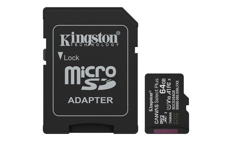 Kingston Canvas Select Plus - flash memory card - 64 GB