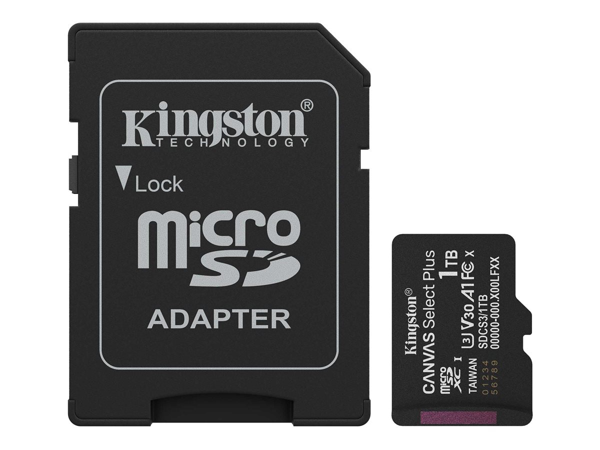 Kingston Canvas Select Plus - flash memory card - 1 TB - microSDXC UHS-I