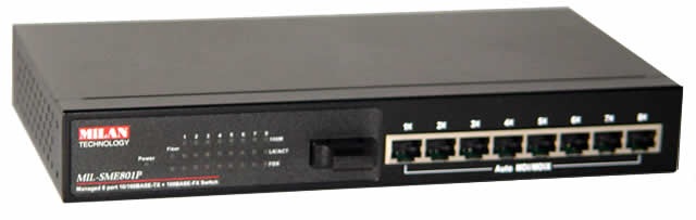 Milan 8-port 10/100 L2 Managed Switch