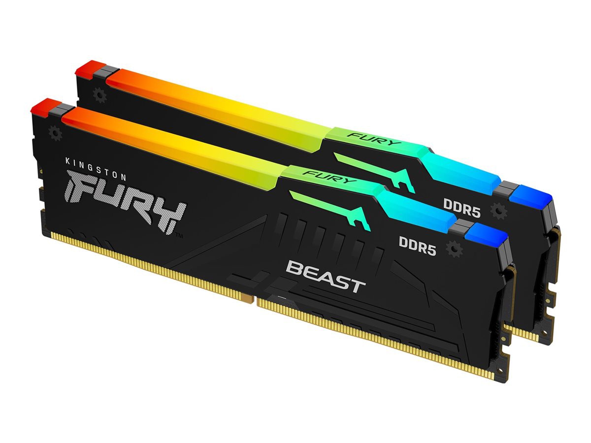 Kingston FURY Beast RGB - DDR5 - kit - 64 GB: 2 x 32 GB - DIMM 288-pin / PC