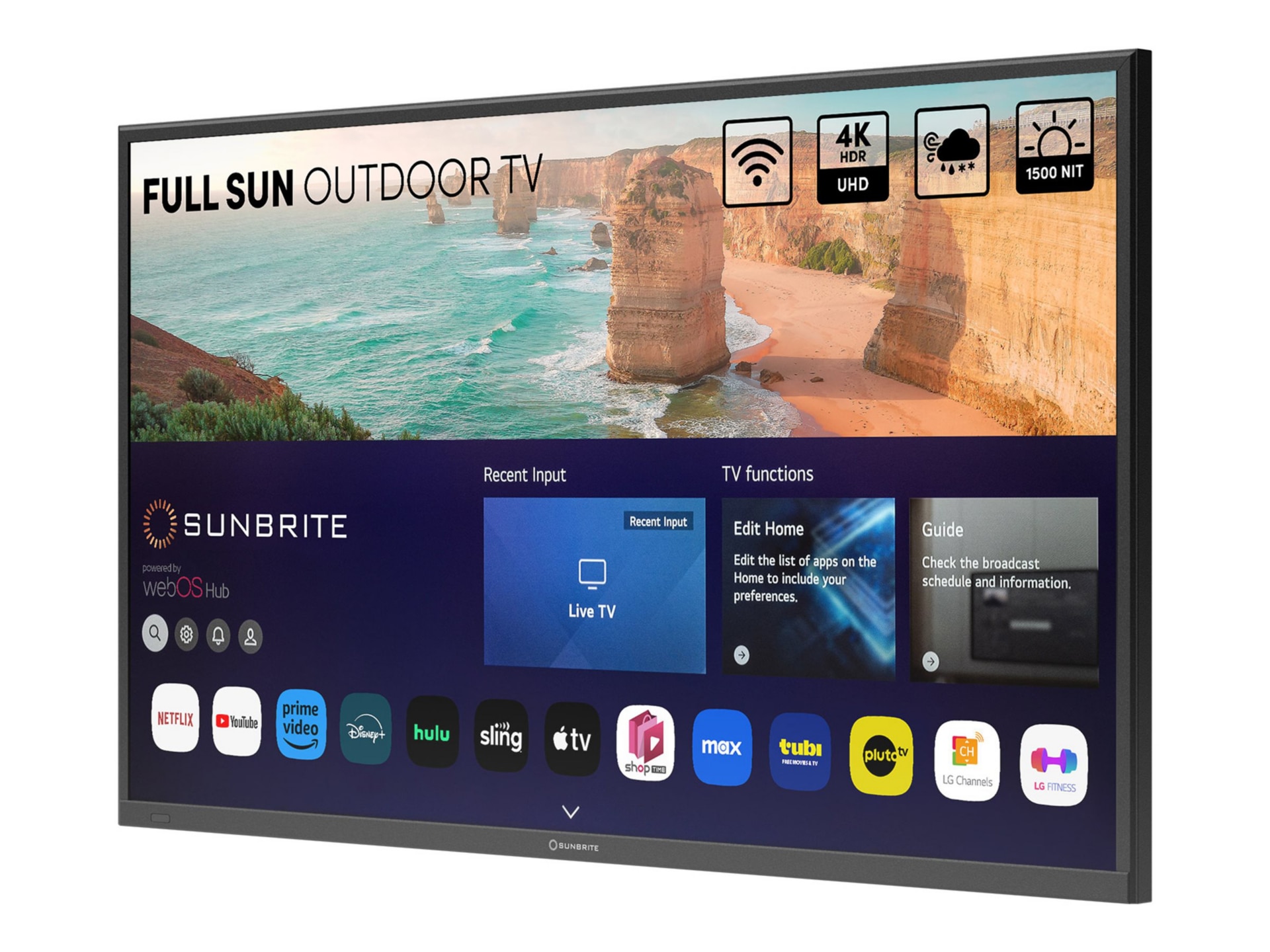SunBriteTV SB-FS-55-BL Solis Series - 55" LED-backlit LCD TV - 4K - outdoor