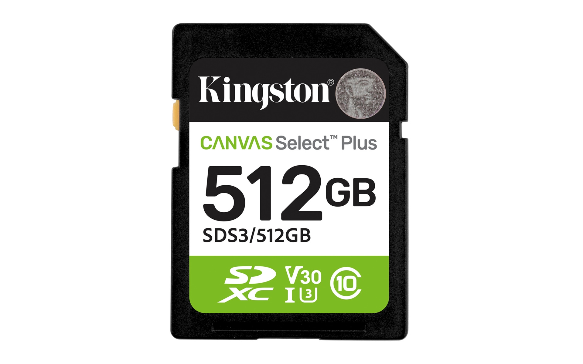 Kingston Canvas Select Plus - flash memory card - 512 GB - SDXC UHS-I