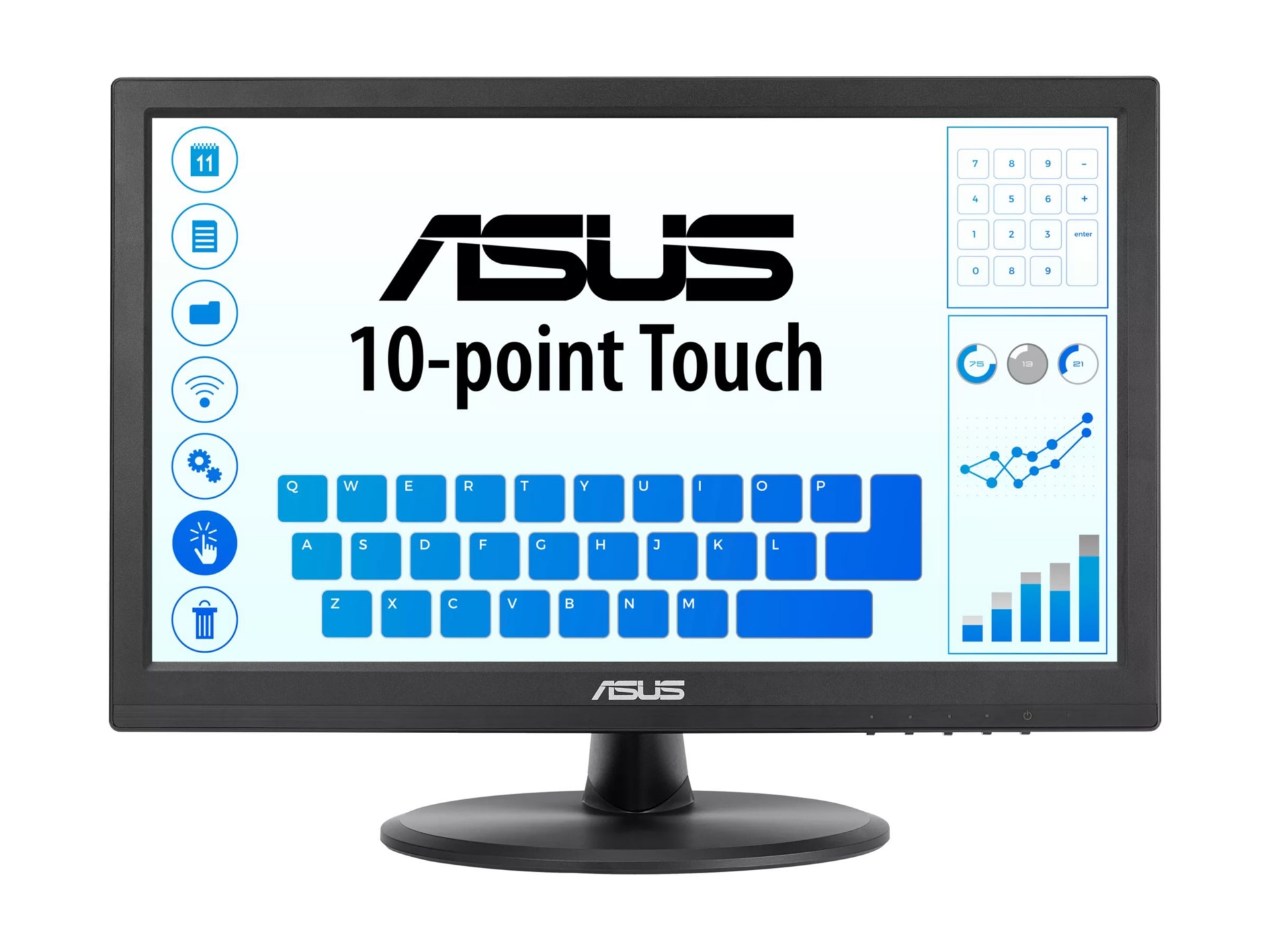 ASUS VT169HE - LED monitor - Full HD (1080p) - 16"