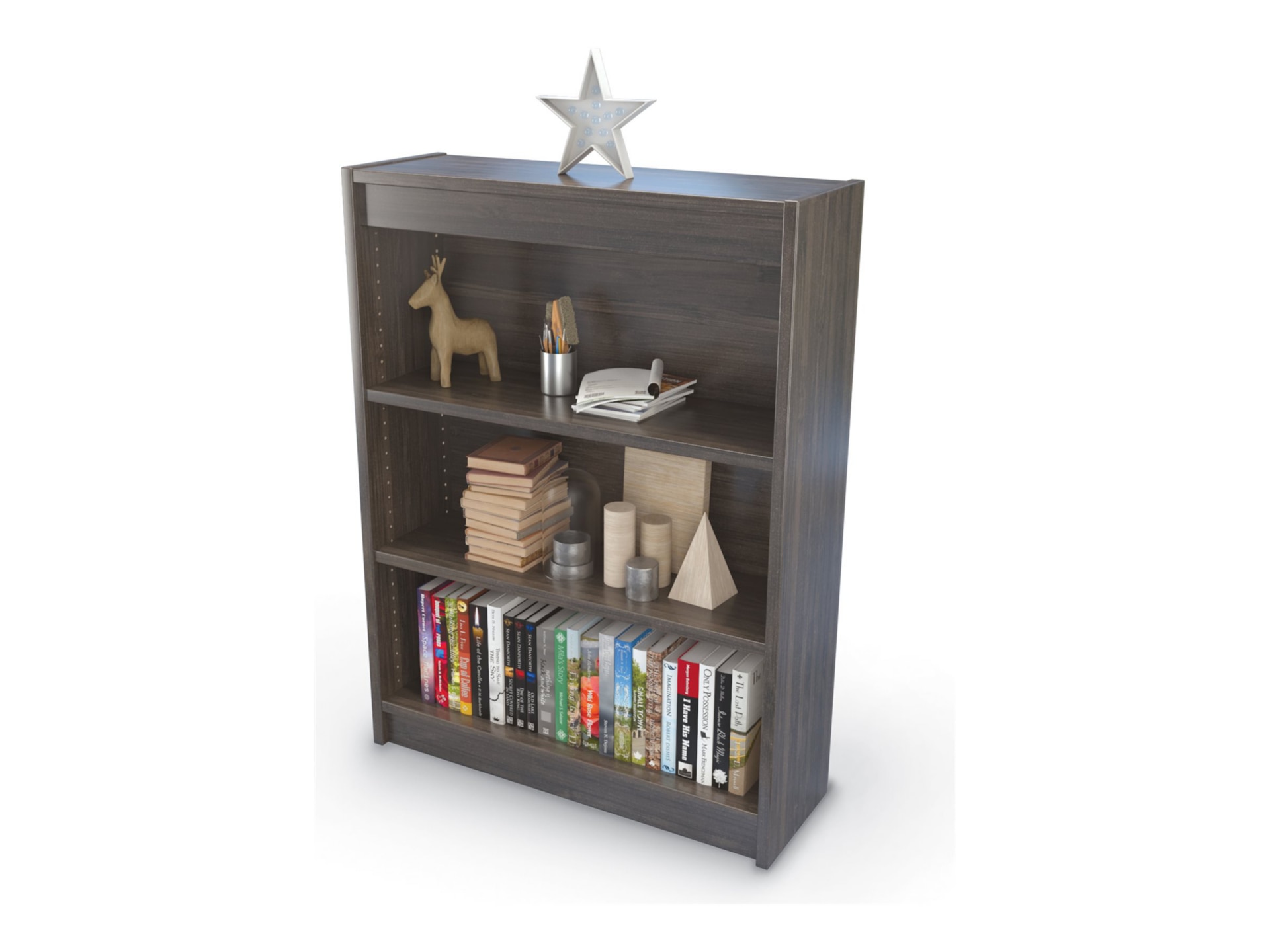 Mooreco Array Shelving - bookcase - 5 shelves - fusion maple