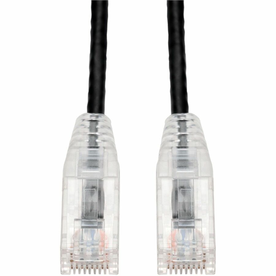 Proline 8ft Black CAT 6 Slim PVC Ethernet Cable Snagless Clear-Claw RJ-45 M
