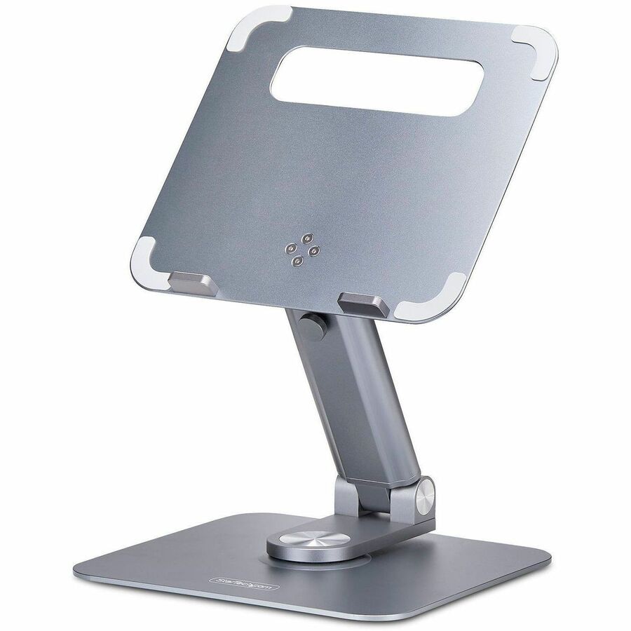 StarTech.com Telescopic Laptop Stand, 360 Swivel Base, Rotating Computer Ri
