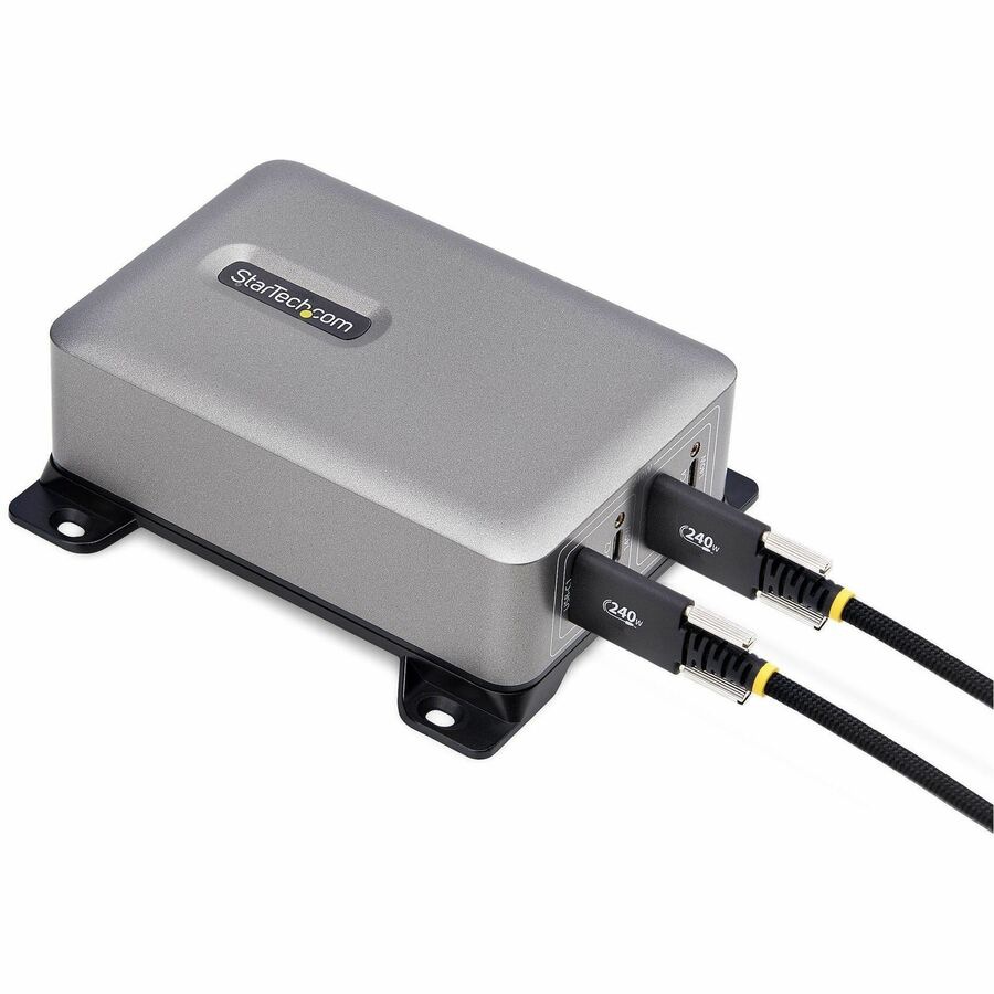 StarTech.com 4-Port USB-C Charger Hub, 240W Total, 1x Port 140W PD 3.1, Lap