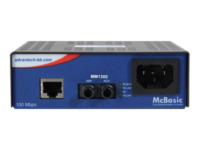 Advantech IMC-450 Series - fiber media converter - 10Mb LAN, 100Mb LAN