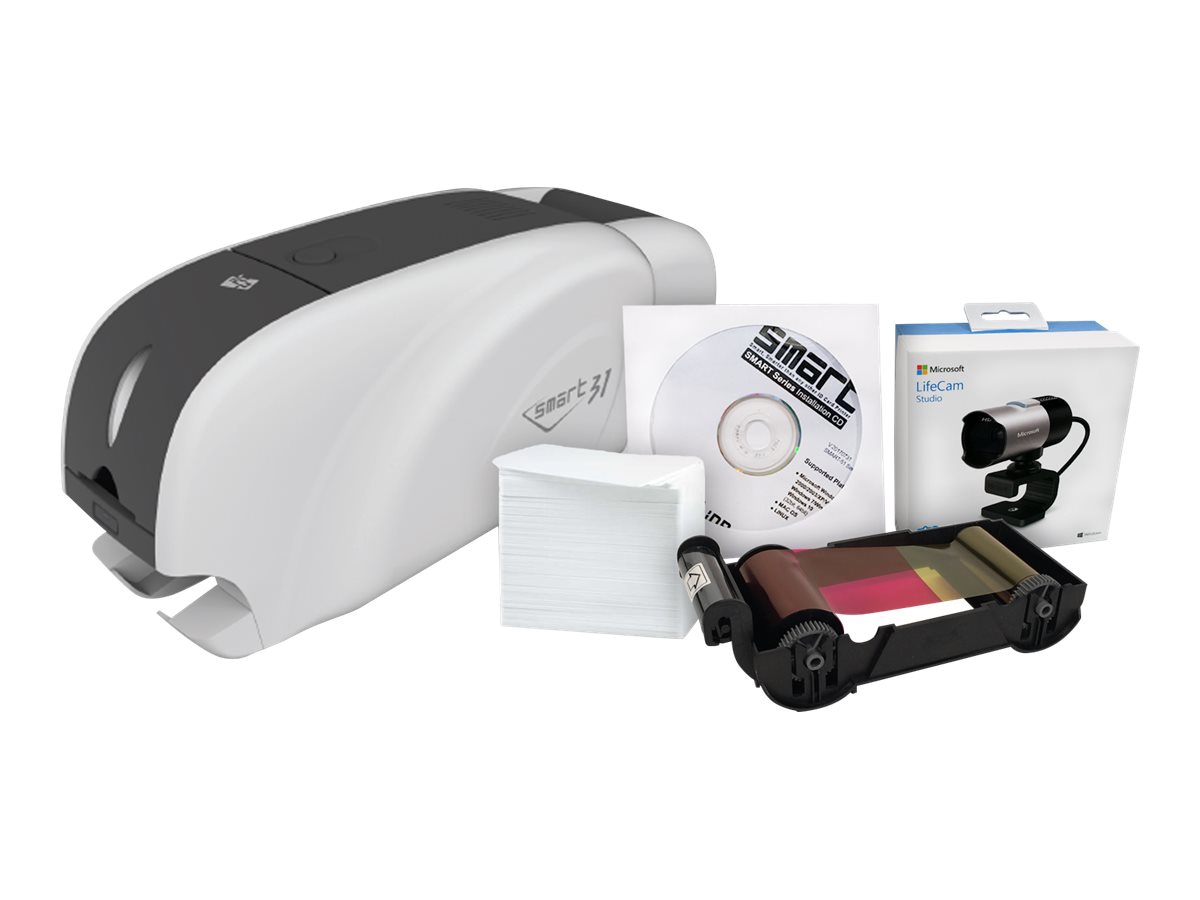 IDP SMART-31D - Printer Bundle - plastic card printer - color - dye sublima