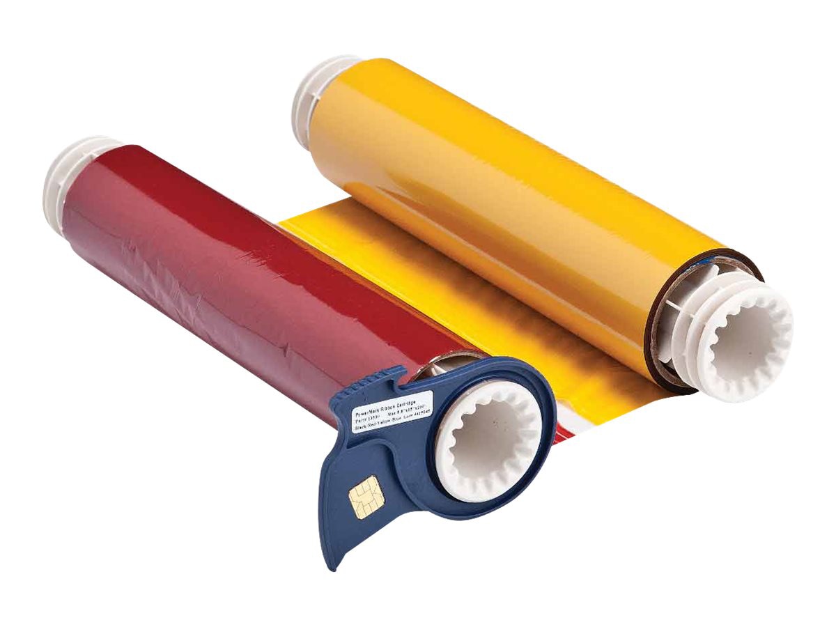 Brady R10000 Series - black, blue, yellow, red - print ribbon