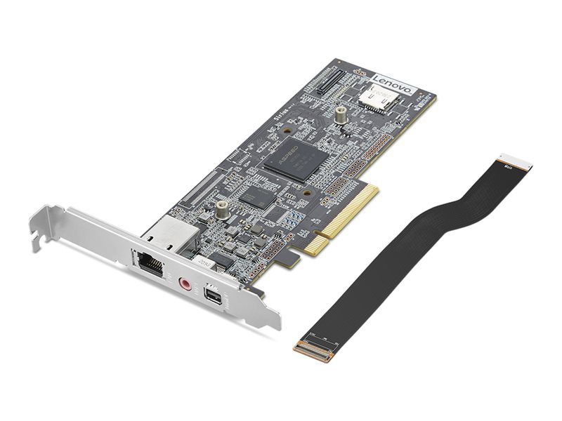 Lenovo - network adapter - PCIe - Gigabit Ethernet x 1 + DisplayPort x 1