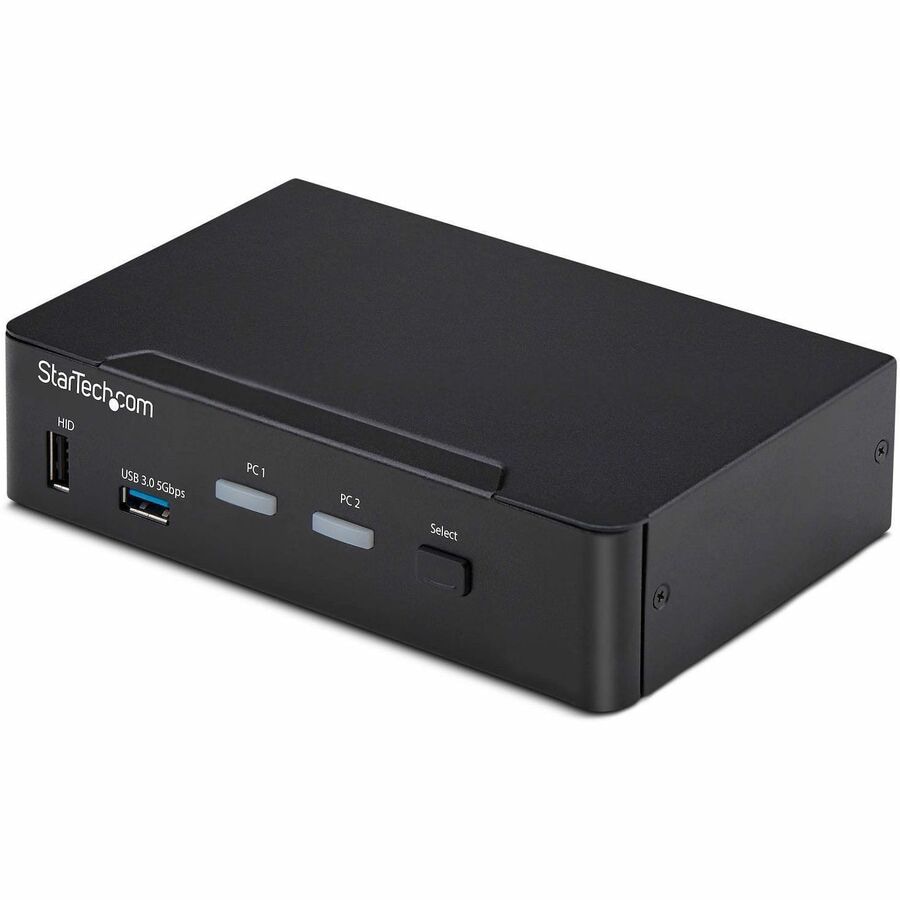 StarTech.com 2-Port DisplayPort KVM Switch, 4K 60Hz, DP 1.2, HDCP 1.4, EDID