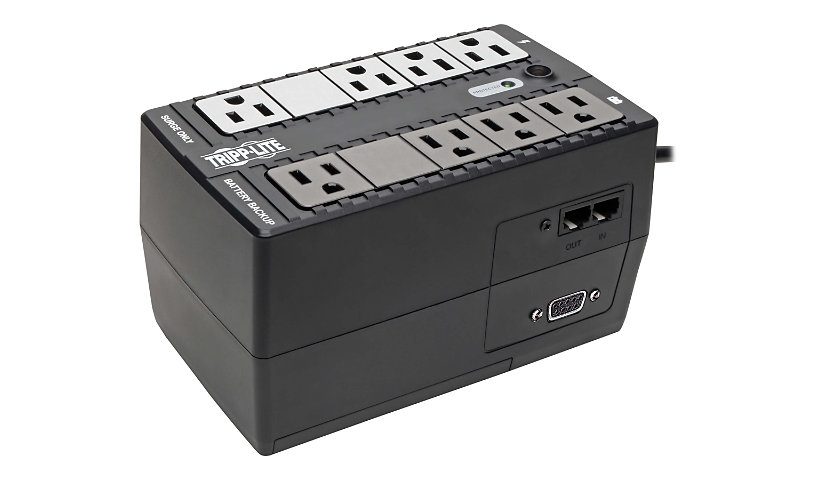 Tripp Lite UPS 550VA 300W Desktop Battery Back Up Compact 120V 50/60Hz DB9 RJ11 PC - UPS - 300 Watt - 550 VA