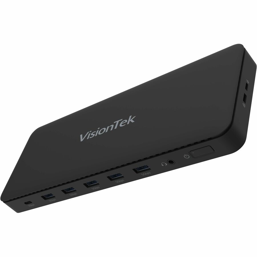 VisionTek VT4600DL Universal Dual 4K Docking Station 100W Charging (USB-A,