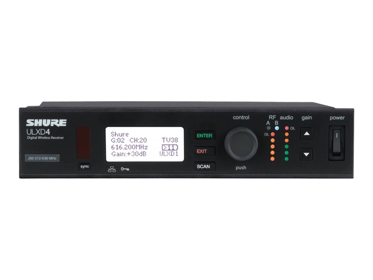 Shure ULX-D Digital Wireless System ULXD4-GV - wireless audio receiver for wireless microphone, bodypack transmitter,