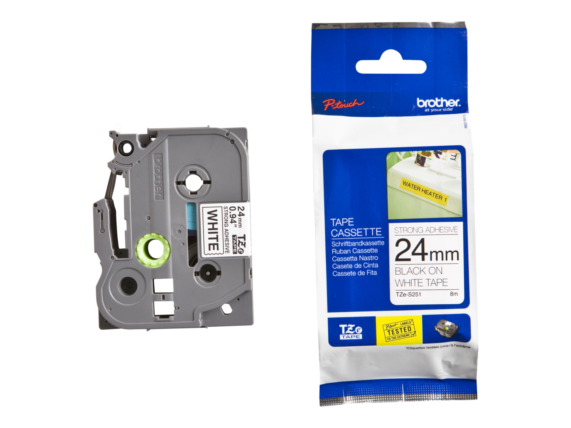 Brother TZe-S251 - laminated tape - 1 cassette(s) -