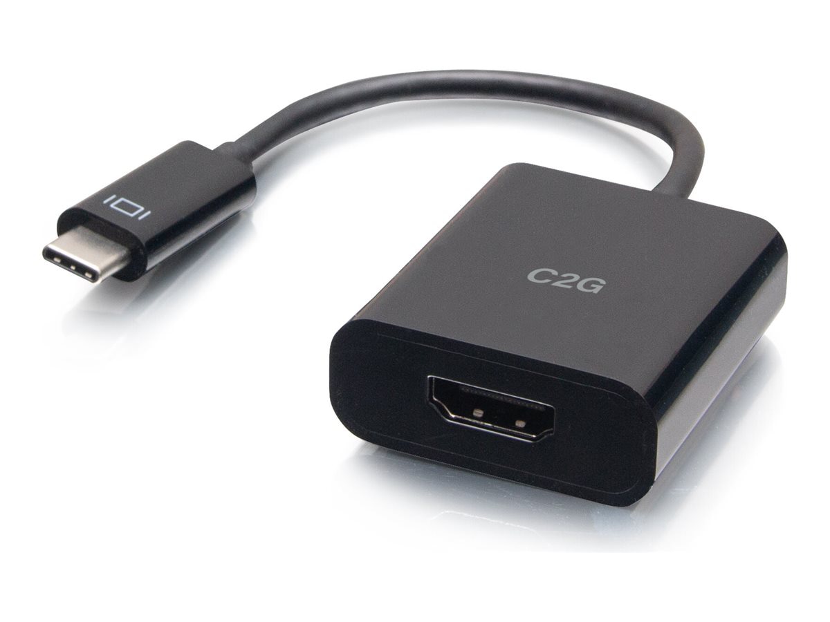 C2G USB-C to HDMI Audio/Video Adapter Converter - 4K 60Hz - Black - adapter