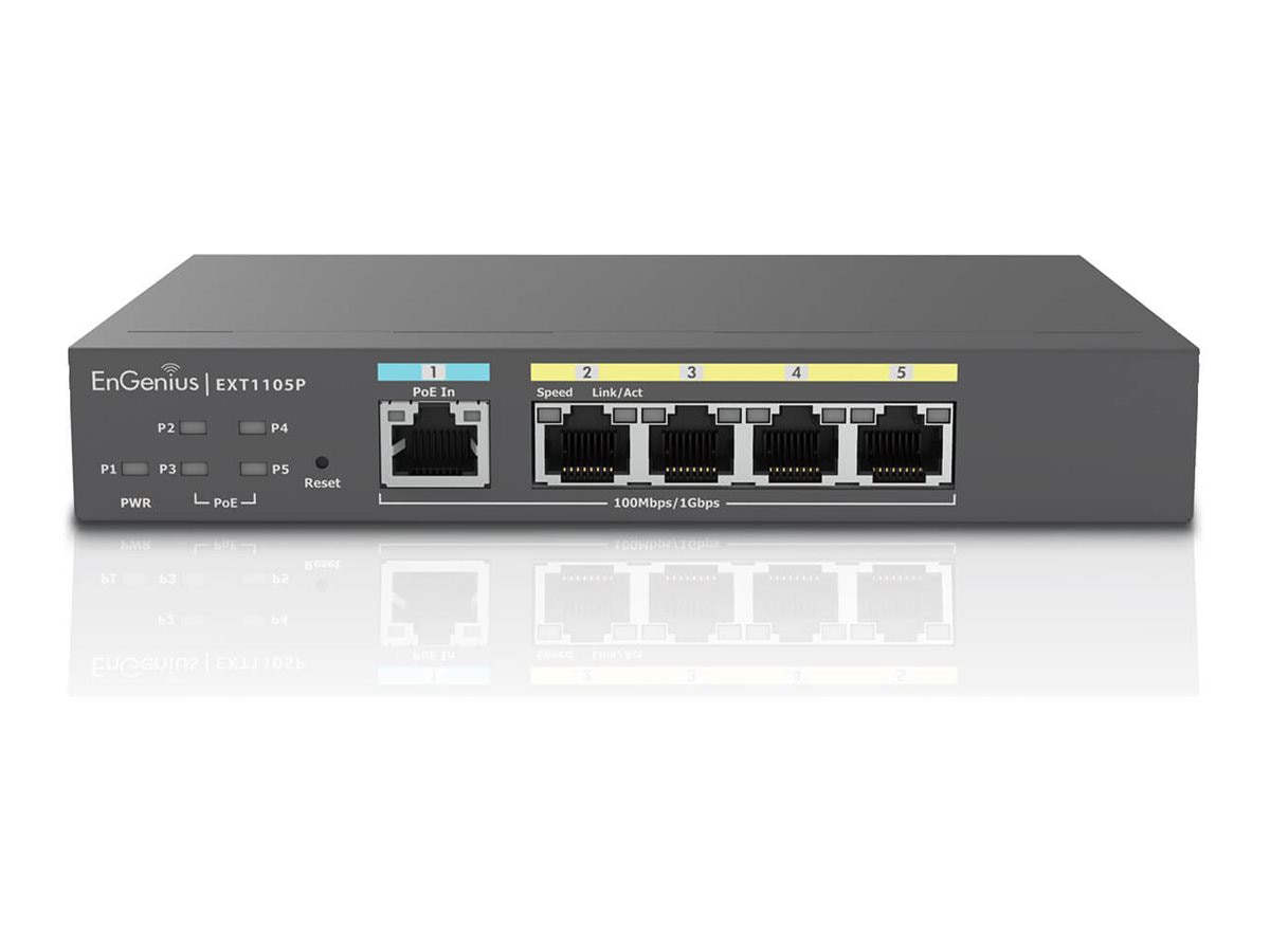 ENGENIUS EXT1105P - switch - 5 ports - unmanaged