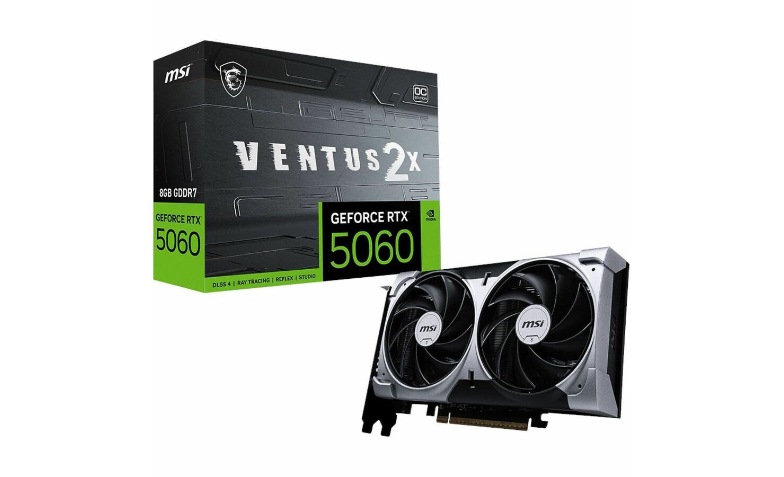 グラフィックボード・グラボ・ビデオカード MSI GeForce RTX 5060 8G VENTUS 2X VD9186 MSI GeForce RTX™ 5060 8G VENTUS 2X OC - G5060-8V2C - 8GB GDDR7