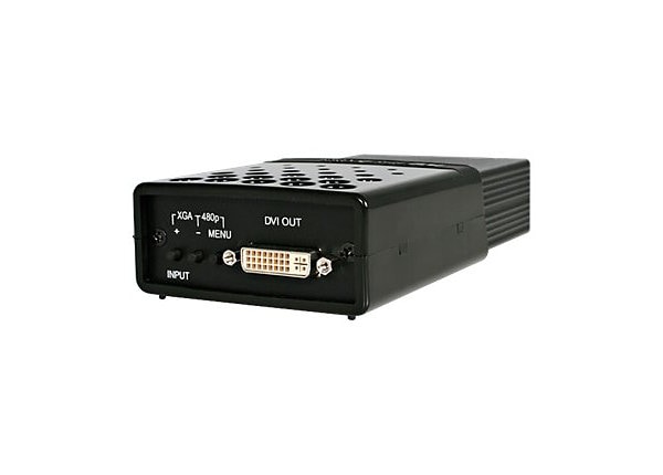 StarTech.com Composite and S-Video to DVI-D Video Converter with Scaler - video converter - 48 MB - black