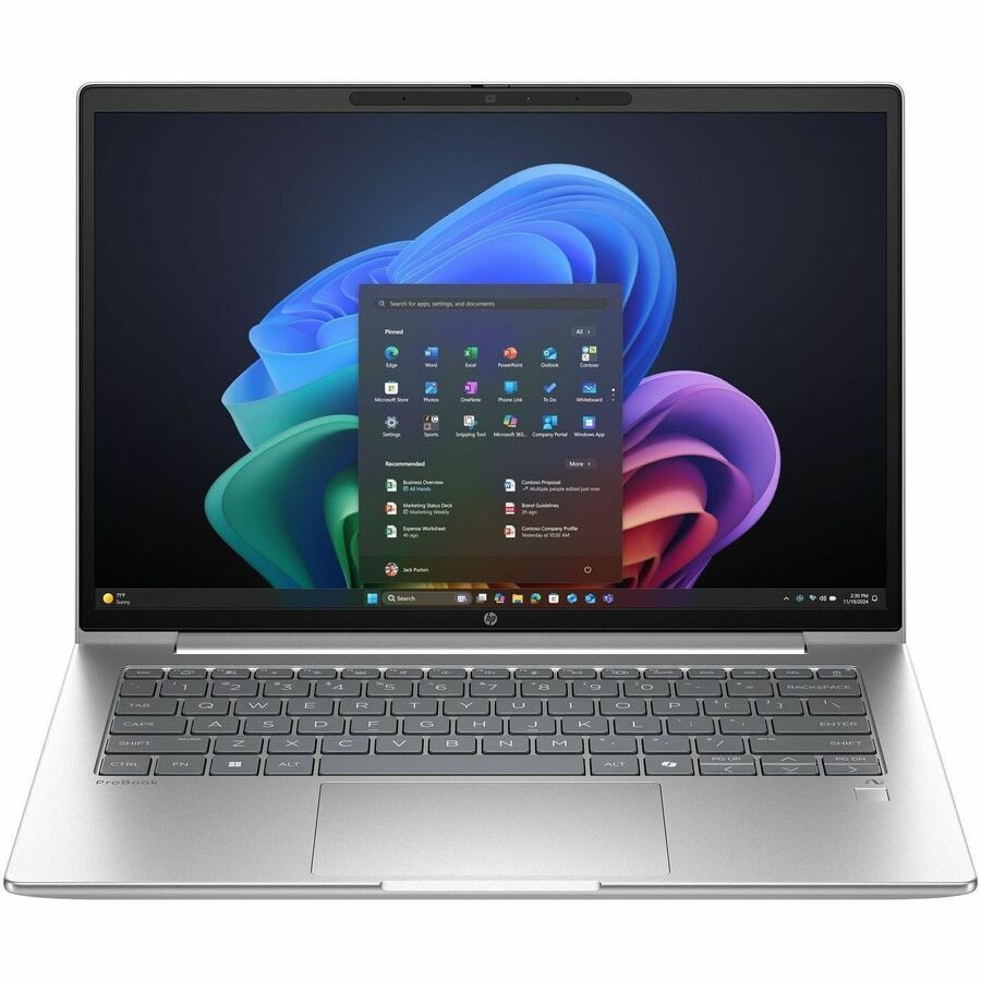 HP ProBook 4 G1q 14" Copilot+ PC Notebook - WUXGA - 60 Hz - Qualcomm Snapdragon X X1-26-100 - 16 GB - 512 GB PCIe NVMe