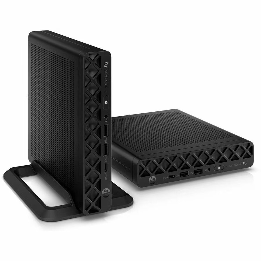 HP EliteDesk 8 G1a Desktop Computer - AMD Ryzen AI 5 PRO 340 - 16 GB - 256