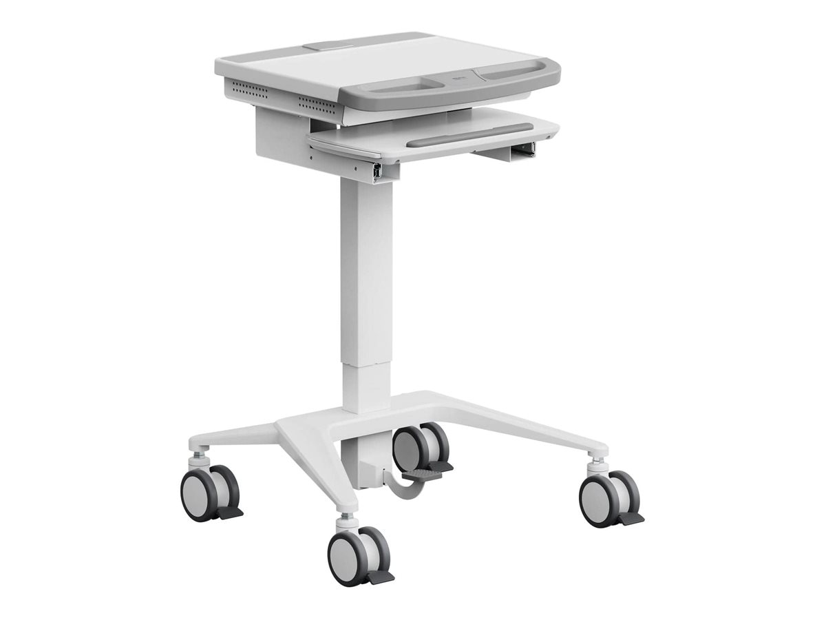 Mount-It MedHub cart - for notebook - Mobile Workstation - white, gray