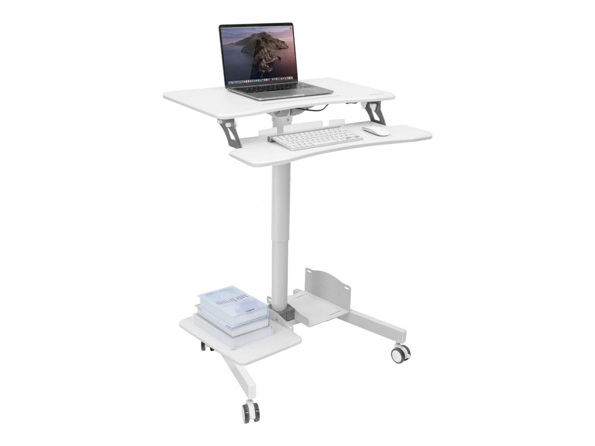 Mount-It! MI-7979W - sit/standing workstation - rectangular - white