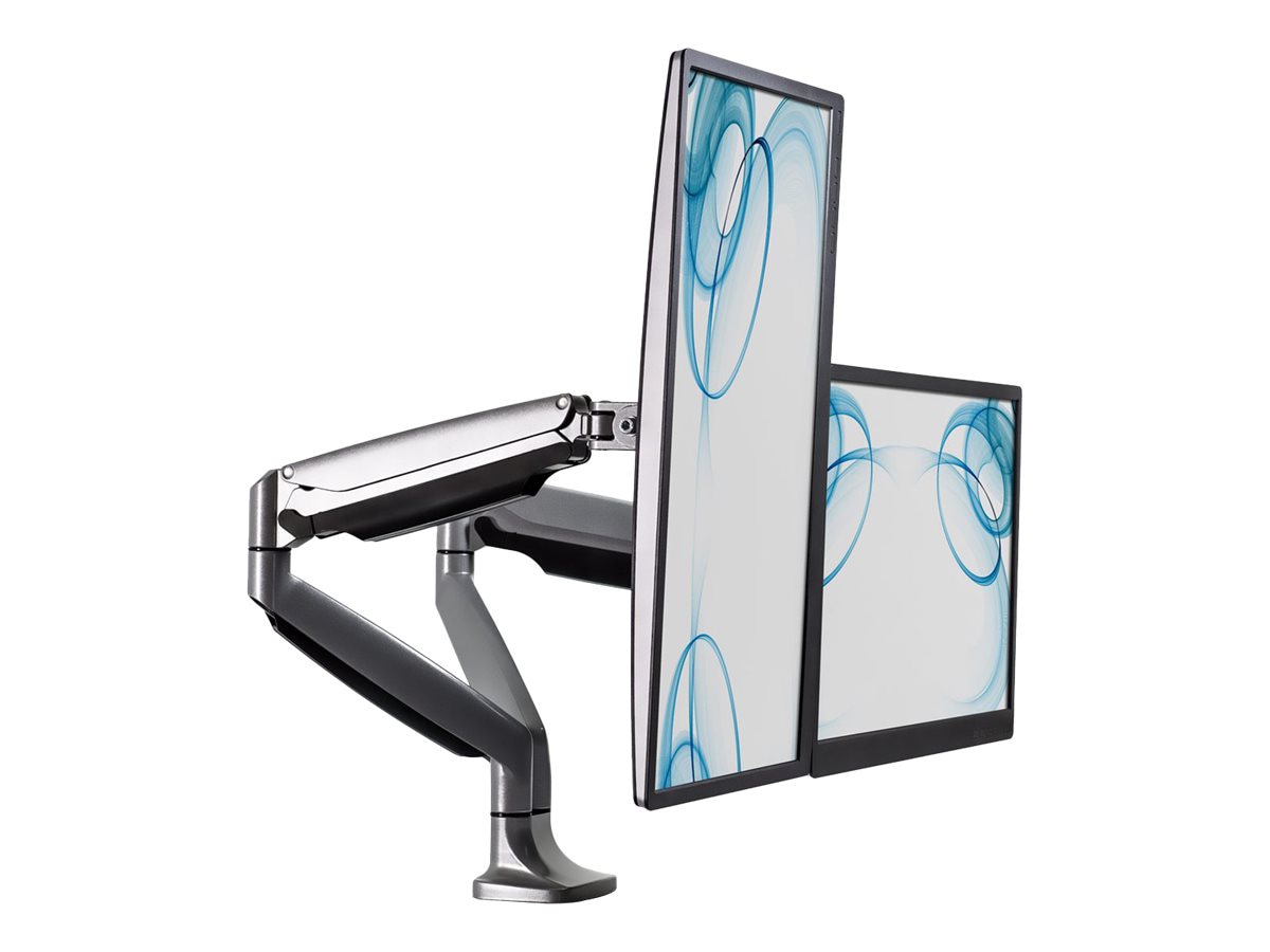 Mount-It! MI-1772 mounting kit - full-motion adjustable arm - for 2 LCD displays