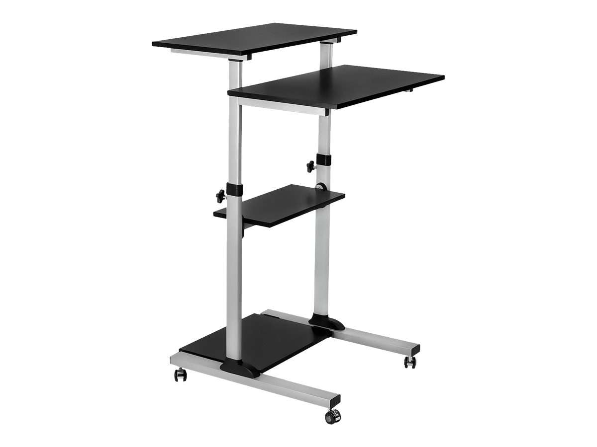 Mount IT! Height Adjustable Rolling Stand Up Desk - Thumbnail 3