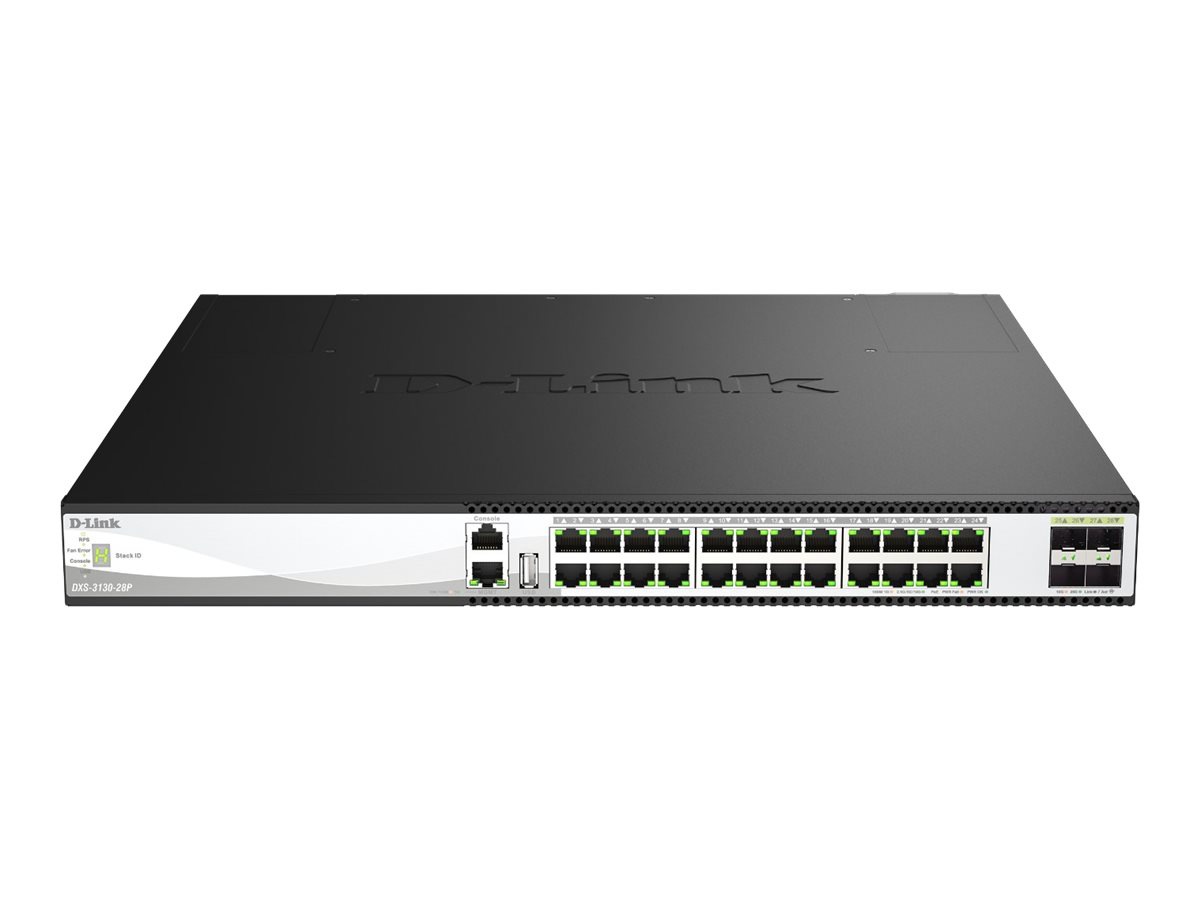 D-Link DXS 3130-28P - switch - 28 ports - managed - rack-mountable