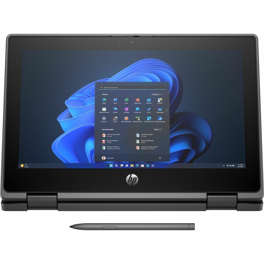 HP Fortis Flip G1i 11.6" Touchscreen Convertible 2 in 1 Notebook - HD - Intel N-Series N150 - 4 GB - 128 GB Flash Memory