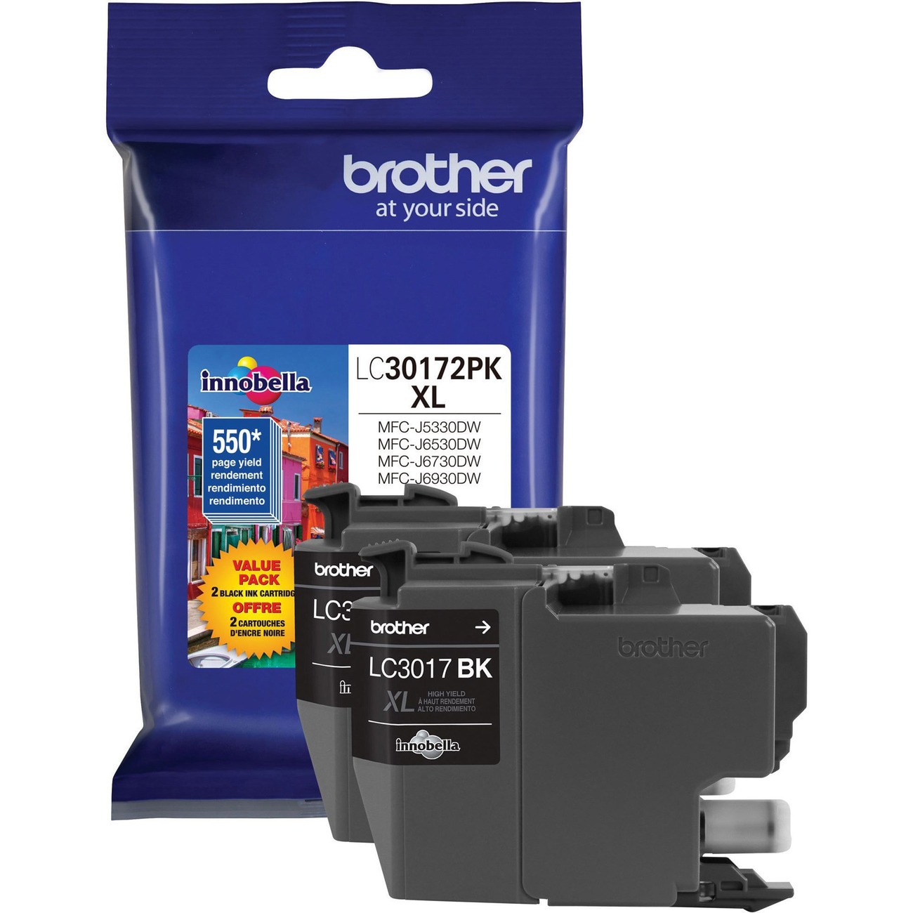 Brother LC3017BK XL - 2-pack - High Yield - black - original - ink cartridge
