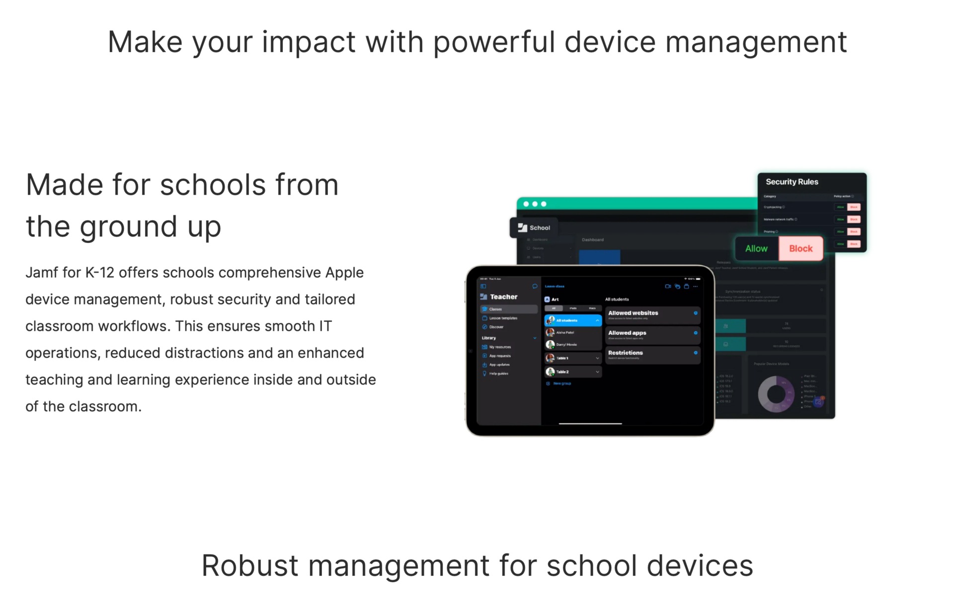 Jamf for K-12 - Apple Device Management (MDM) & Endpoint Security Software