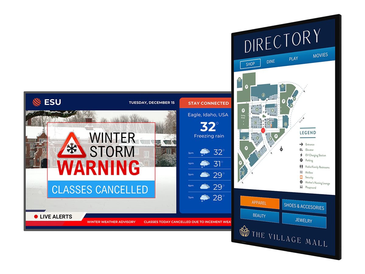 Planar SLP43 Simplicity P Series - 43" LED-backlit LCD display - 4K - for d