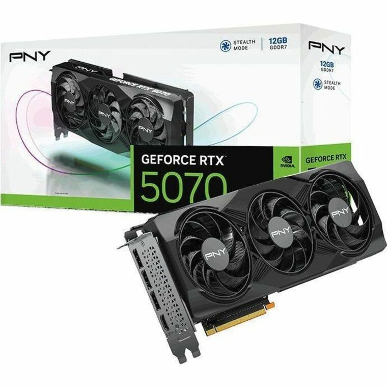 PNY NVIDIA GeForce RTX 5070 Graphic Card - 12 GB GDDR7 - Full-height