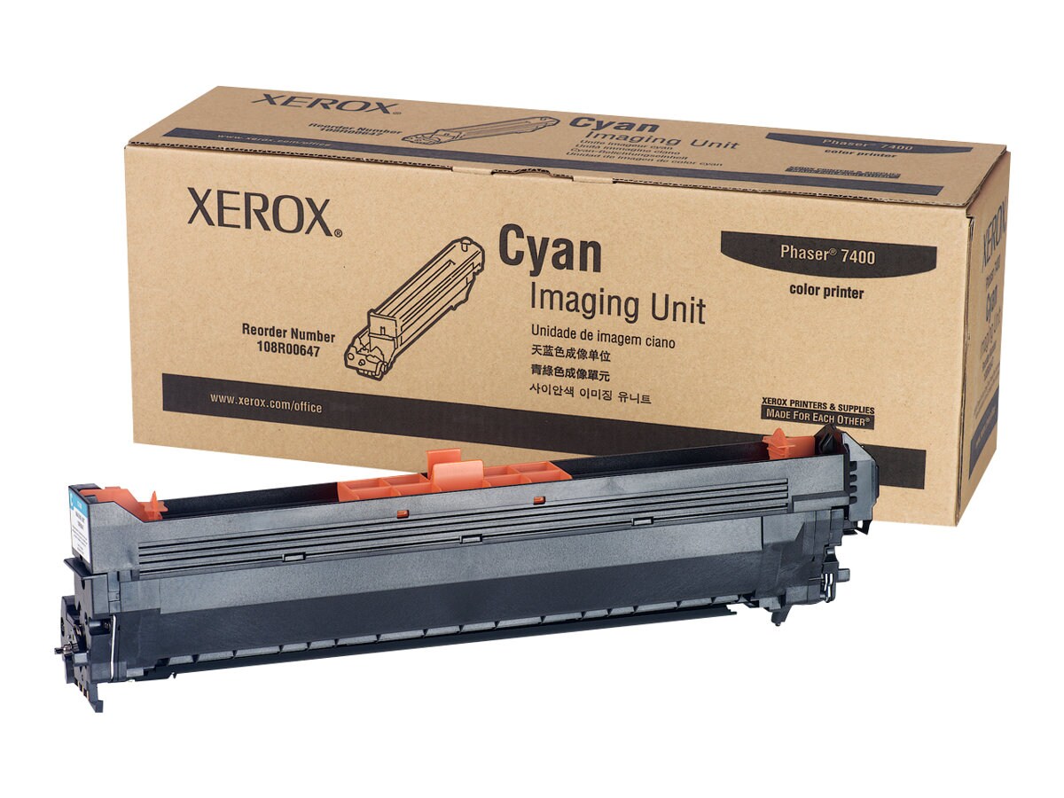 Xerox Phaser 7400 - cyan - original - printer imaging unit