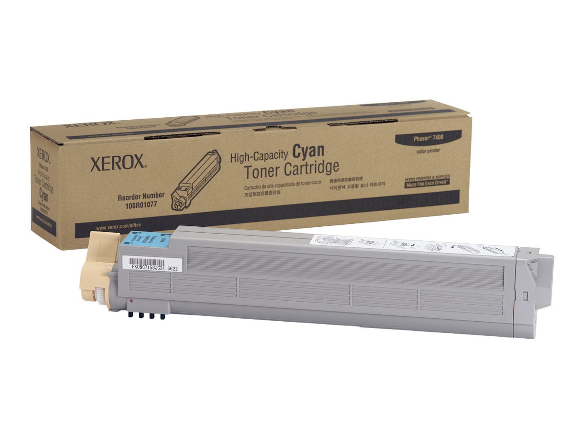 Xerox Phaser 7400 - High Capacity - cyan - original - toner cartridge