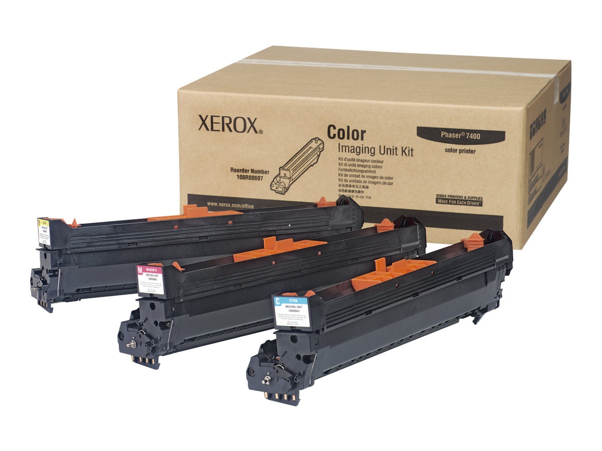 Xerox Phaser 7400 Color Imaging Unit Kit - 1 - yellow, cyan, magenta - original - printer imaging unit