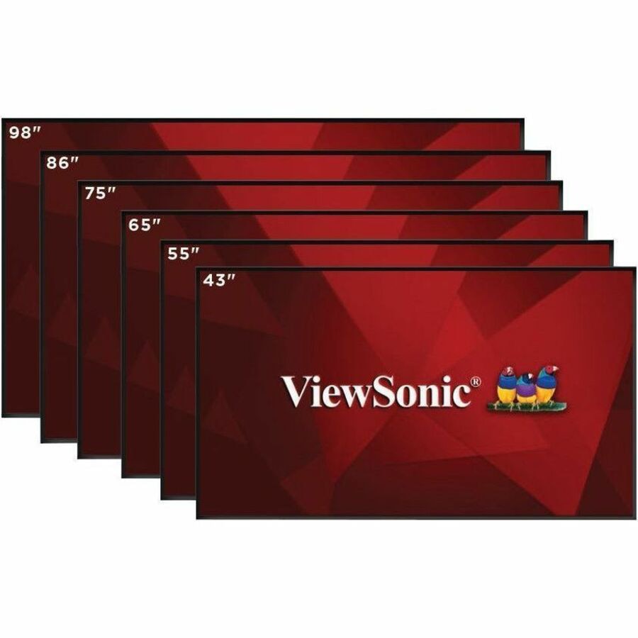 ViewSonic CDE86G3 86 Inch 4K UHD OS-Free Commercial Display with 500-nit Br
