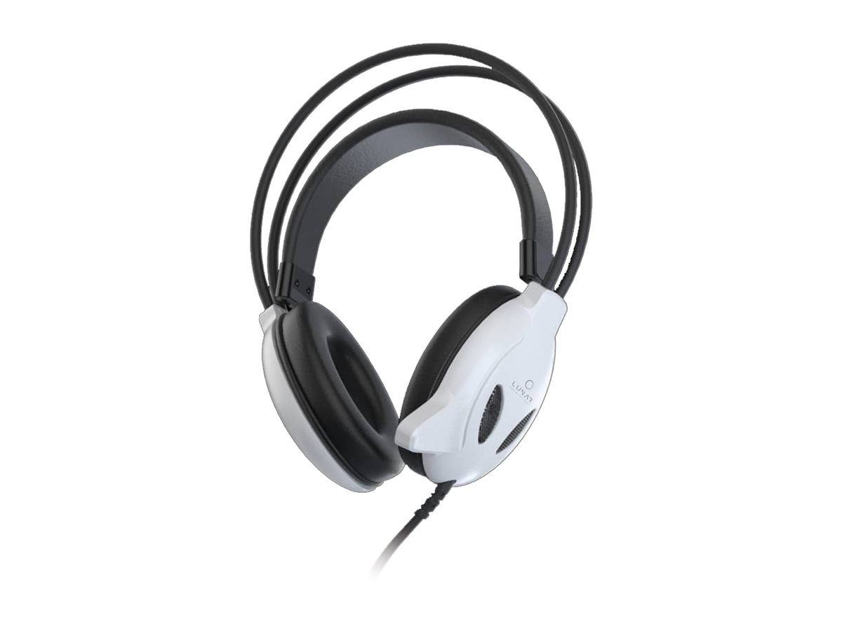 Lunar Headphones Premium - Binaural Wired Headphones - Mic - 3.5 mm - White