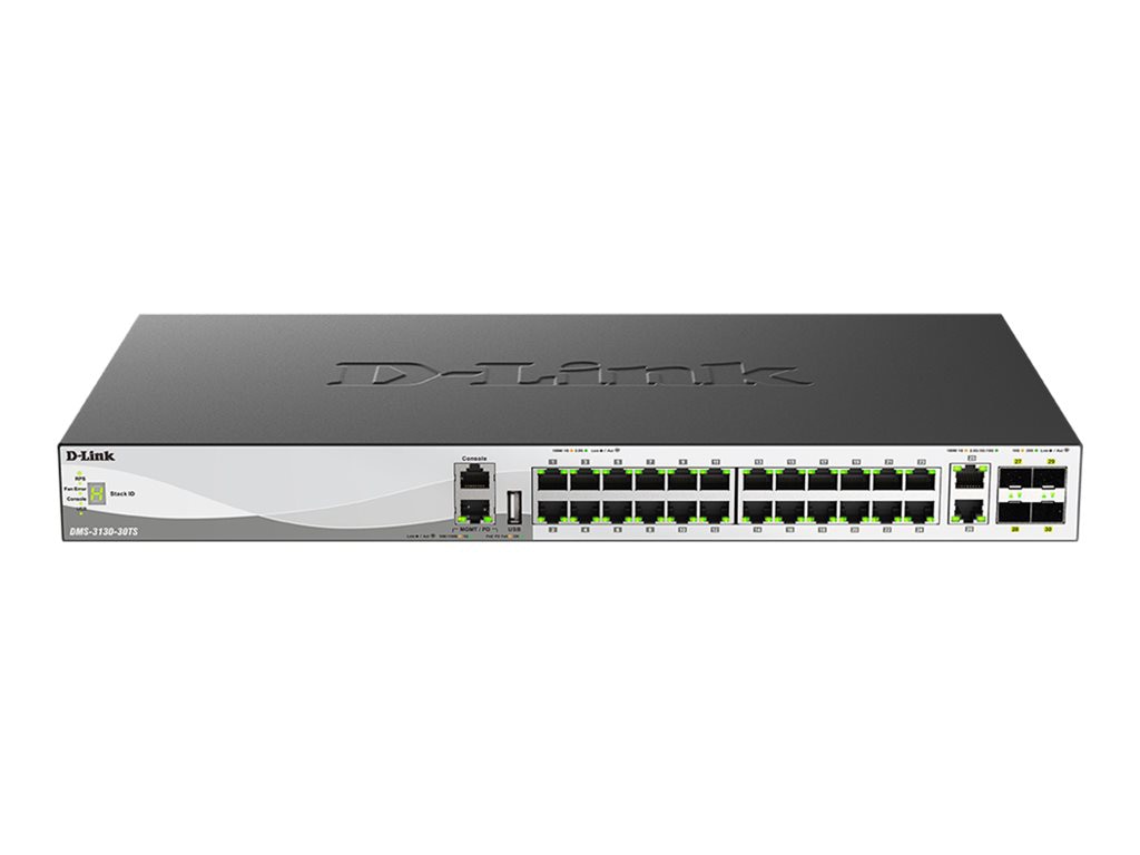 D-Link DMS-3130-30TS - switch - 24 ports - managed - rack-mountable