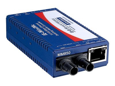 Advantech IMC-350I series IMC-350I-M8ST-B - fiber media converter - 10Mb LA