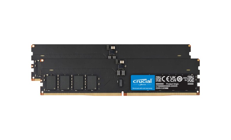 Crucial - DDR5 - module - 128 GB: 2 x 64 GB - DIMM 288-pin - 3200