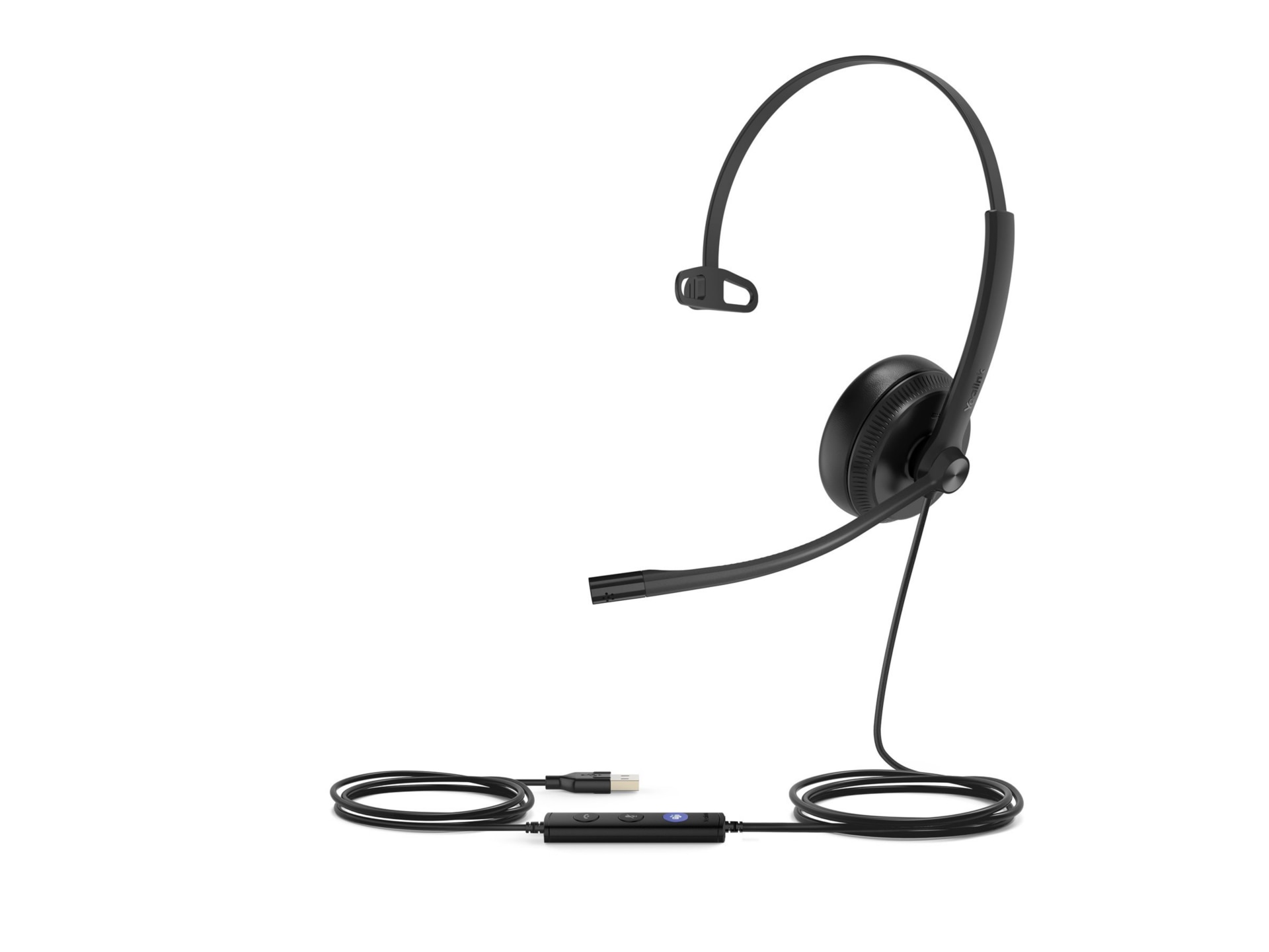Yealink UH34 Mono - Monaural Wired Headset - USB-A - Teams - Black