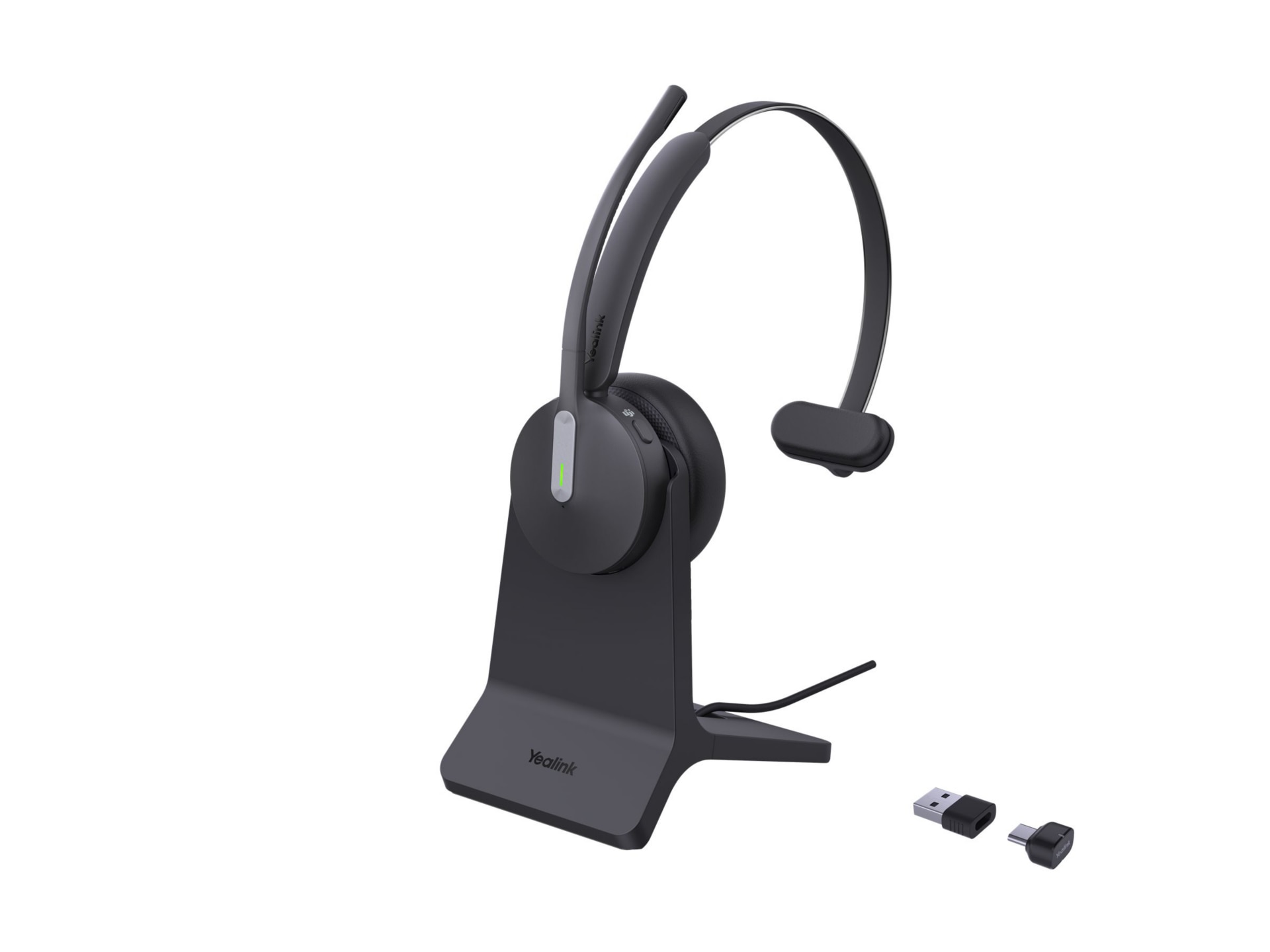 Yealink BH70 Mono - headset - USB-A via Bluetooth adapter, USB-C via Blueto