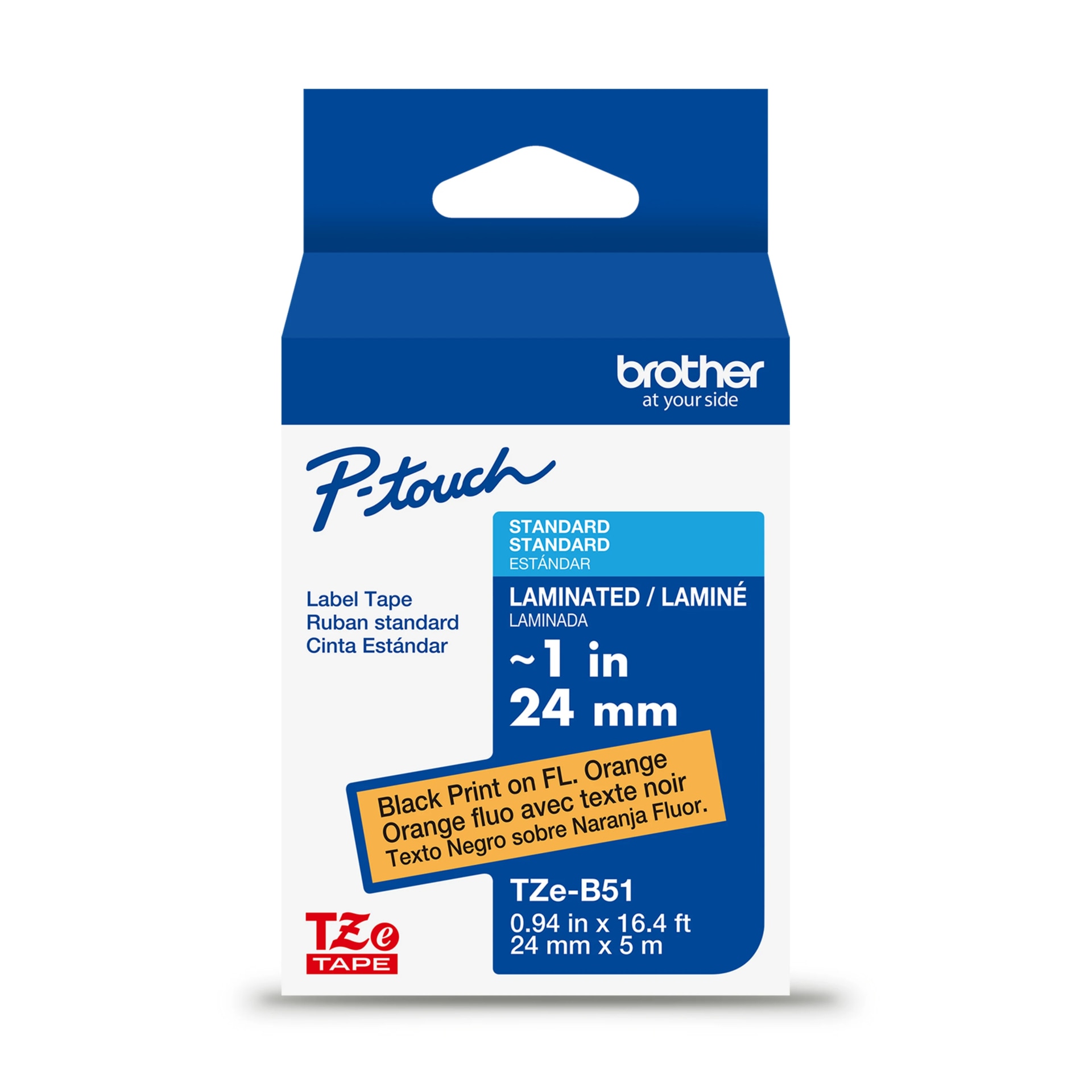 Brother TZEB51G - 1 in x 16.4 ft - P-touch Label Tape