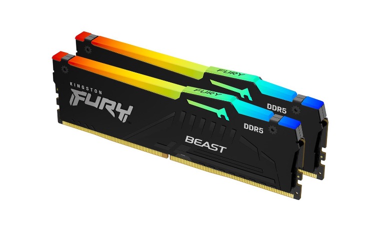 Kingston FURY Beast RGB - DDR5 - kit - 32 GB: 2 x 16 GB - DIMM 288